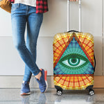 Illuminati Eye of Providence Print Luggage Cover