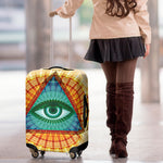 Illuminati Eye of Providence Print Luggage Cover