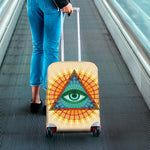Illuminati Eye of Providence Print Luggage Cover