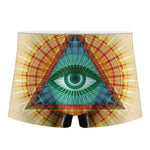 Illuminati Eye of Providence Print Men's Boxer Briefs