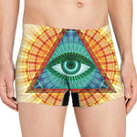 Illuminati Eye of Providence Print Men's Boxer Briefs