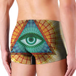 Illuminati Eye of Providence Print Men's Boxer Briefs