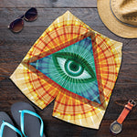 Illuminati Eye of Providence Print Men's Shorts