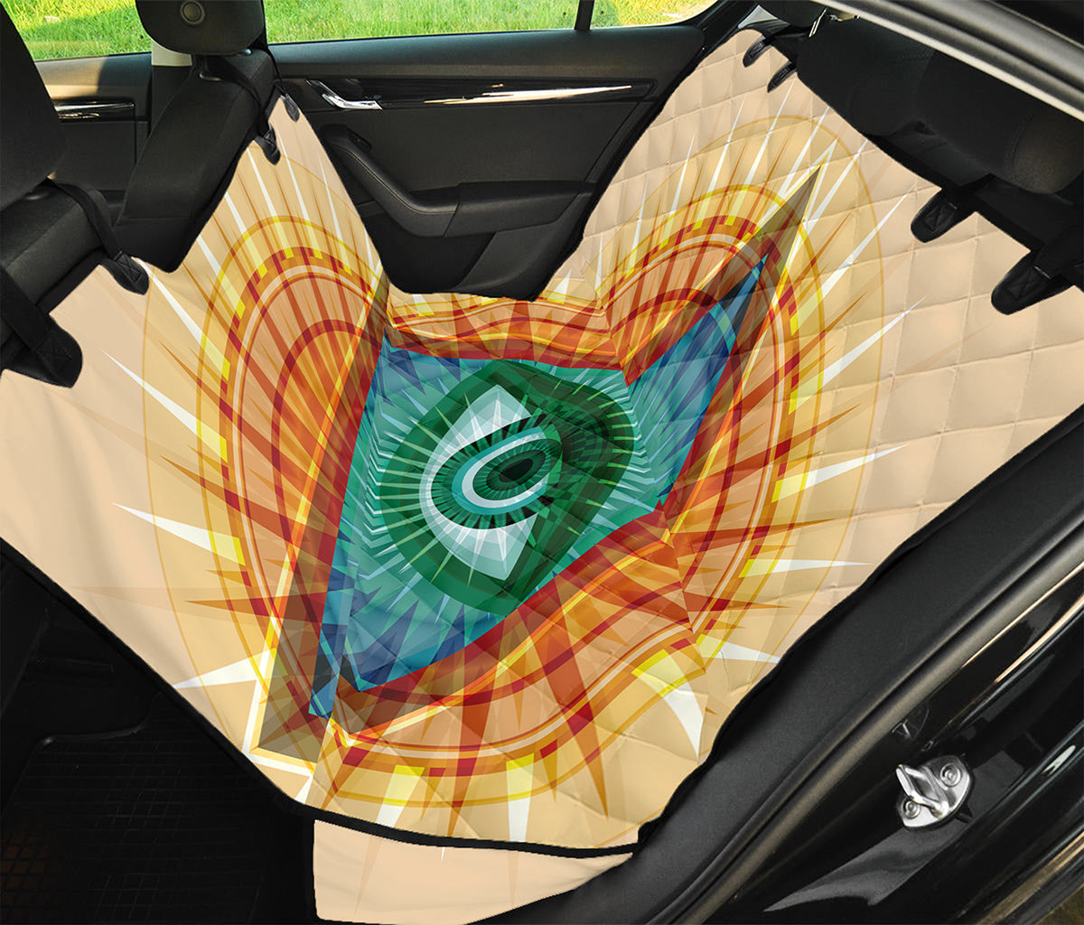Illuminati Eye of Providence Print Pet Car Back Seat Cover