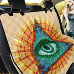 Illuminati Eye of Providence Print Pet Car Back Seat Cover