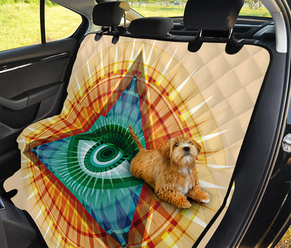 Illuminati Eye of Providence Print Pet Car Back Seat Cover