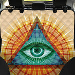 Illuminati Eye of Providence Print Pet Car Back Seat Cover