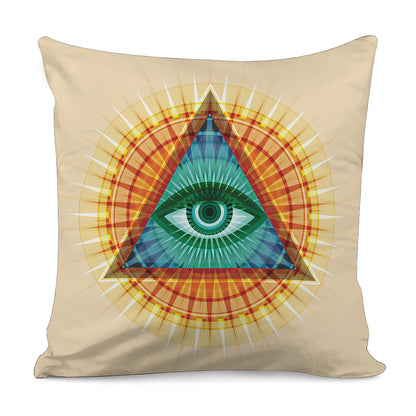 Illuminati Eye of Providence Print Pillow Cover