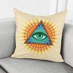 Illuminati Eye of Providence Print Pillow Cover