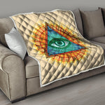 Illuminati Eye of Providence Print Quilt