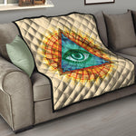 Illuminati Eye of Providence Print Quilt