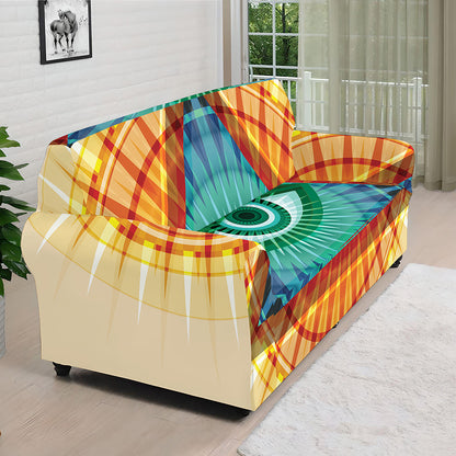 Illuminati Eye of Providence Print Sofa Cover