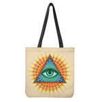 Illuminati Eye of Providence Print Tote Bag