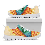 Illuminati Eye of Providence Print White Sneakers