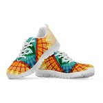 Illuminati Eye of Providence Print White Sneakers