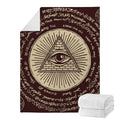 Eye of Providence Symbol Print Blanket