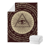 Illuminati Eye of Providence Symbol Print Blanket