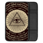 Illuminati Eye of Providence Symbol Print Car Center Console Cover