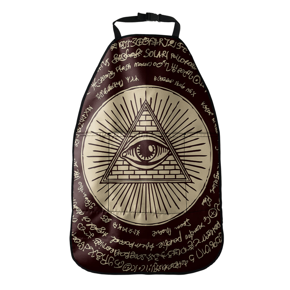 Illuminati Eye of Providence Symbol Print Car Seat Organizers