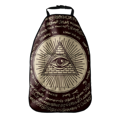 Illuminati Eye of Providence Symbol Print Car Seat Organizers