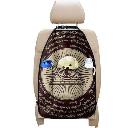 Illuminati Eye of Providence Symbol Print Car Seat Organizers