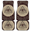 Eye of Providence Symbol Print Front and Back Car Floor Mats