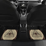 Illuminati Eye of Providence Symbol Print Front and Back Car Floor Mats