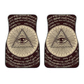 Eye of Providence Symbol Print Front Car Floor Mats