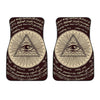 Illuminati Eye of Providence Symbol Print Front Car Floor Mats