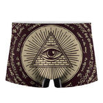 Illuminati Eye of Providence Symbol Print Men's Boxer Briefs