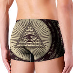 Illuminati Eye of Providence Symbol Print Men's Boxer Briefs