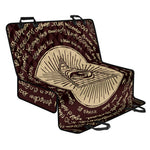 Illuminati Eye of Providence Symbol Print Pet Car Back Seat Cover