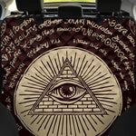Illuminati Eye of Providence Symbol Print Pet Car Back Seat Cover