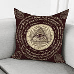 Illuminati Eye of Providence Symbol Print Pillow Cover