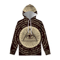Eye of Providence Symbol Print Pullover Hoodie