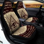 Illuminati Eye of Providence Symbol Print Universal Fit Car Seat Covers