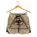 Eye of Providence Symbol Print Women's Shorts