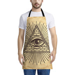 Illuminati Eye Print Apron