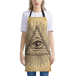 Illuminati Eye Print Apron
