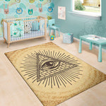 Illuminati Eye Print Area Rug