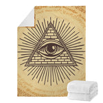 Illuminati Eye Print Blanket