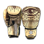 Illuminati Eye Print Boxing Gloves