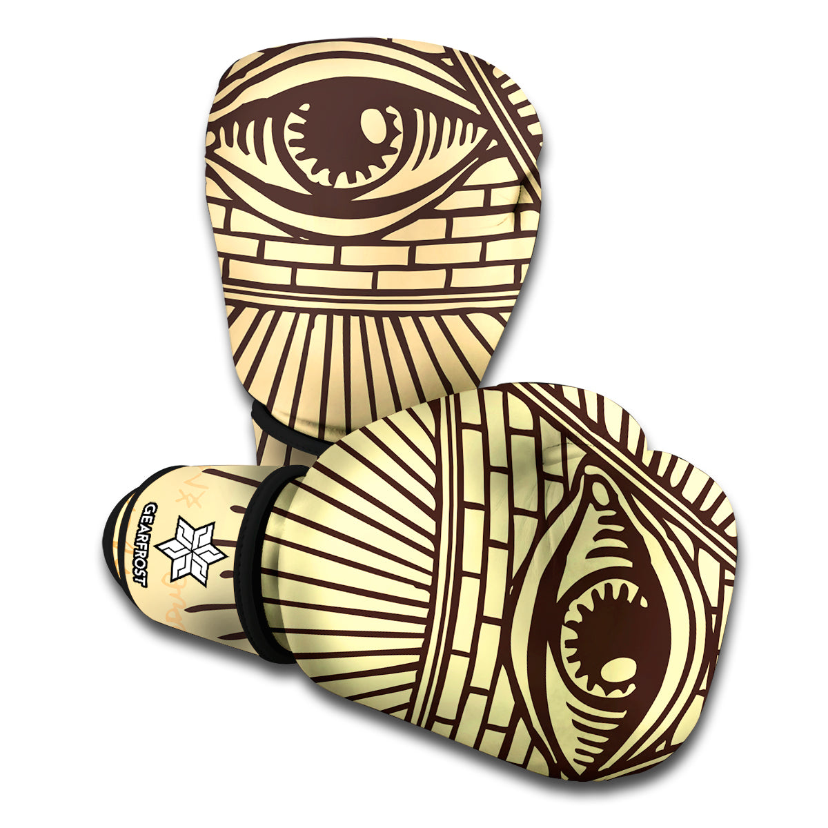 Illuminati Eye Print Boxing Gloves