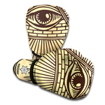 Illuminati Eye Print Boxing Gloves