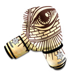 Illuminati Eye Print Boxing Gloves
