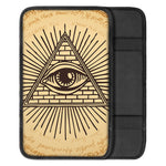 Illuminati Eye Print Car Center Console Cover