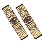 Illuminati Eye Print Car Seat Belt Covers