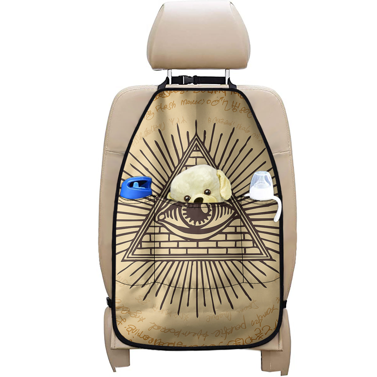 Illuminati Eye Print Car Seat Organizers