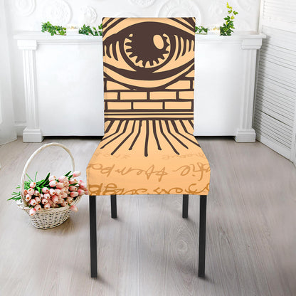 Illuminati Eye Print Dining Chair Slipcover