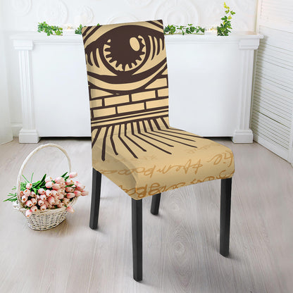 Illuminati Eye Print Dining Chair Slipcover